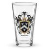 Sanders Family Crest beer glass
