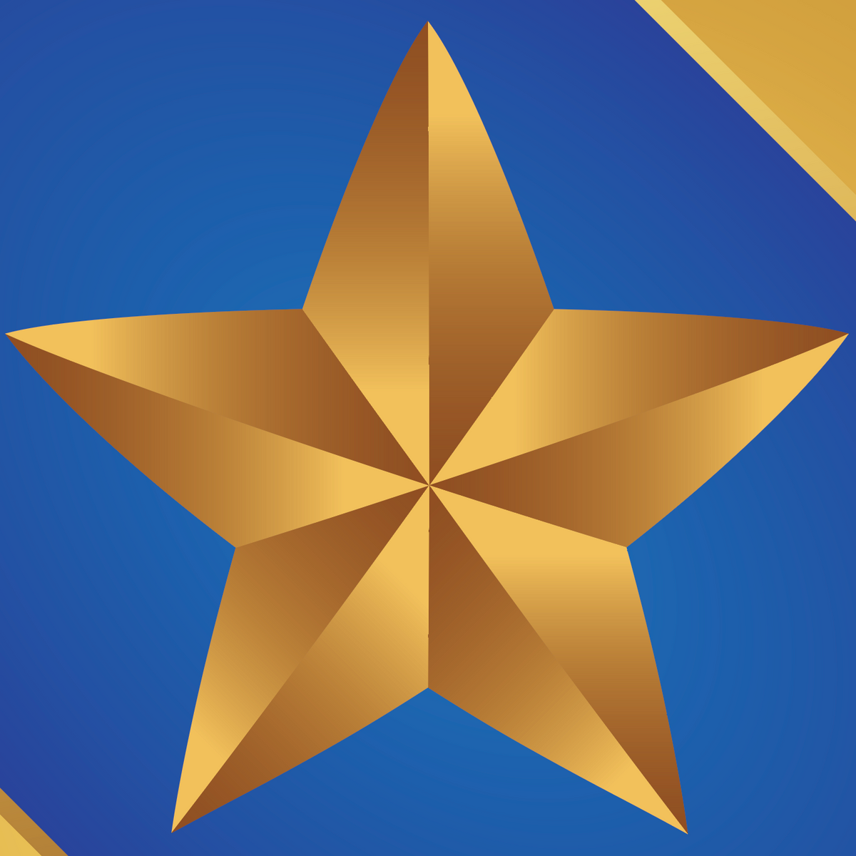 A closeup of the Scott family crest showing a gold five-pointed star on a blue band.