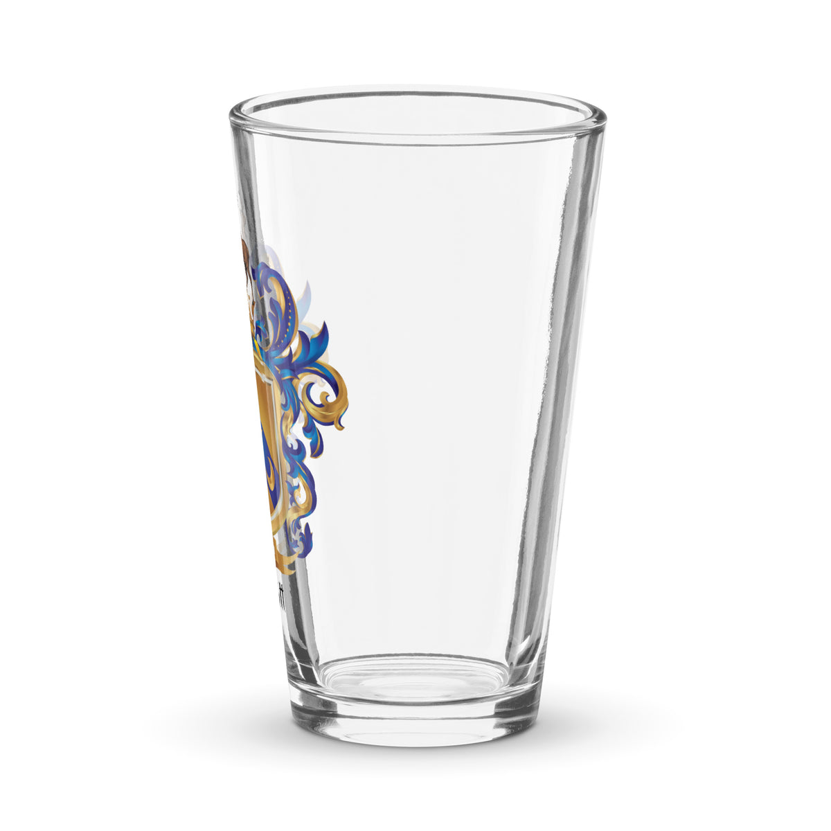Scott Family Crest glass to side