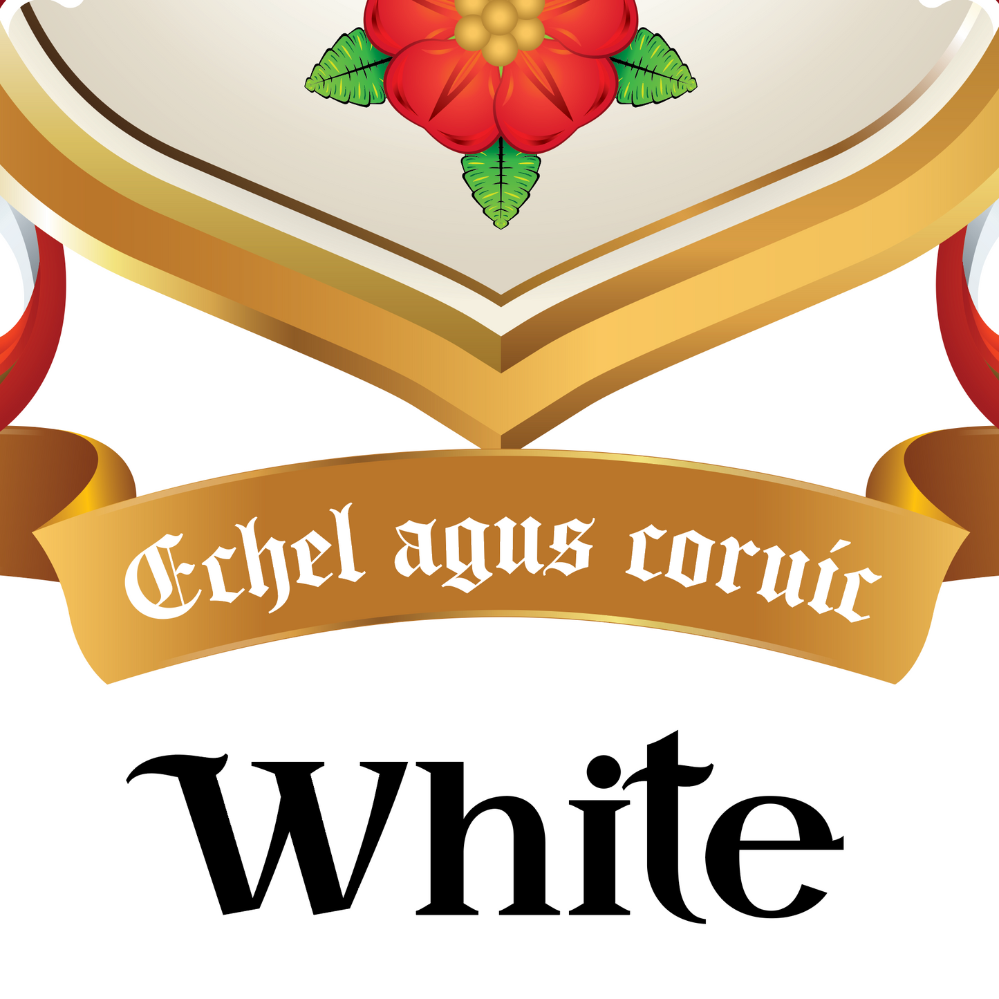 White Family Crest mug