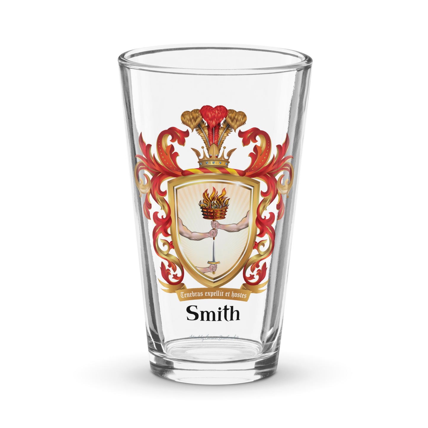 Smith Family Crest beer glass - Irish origin