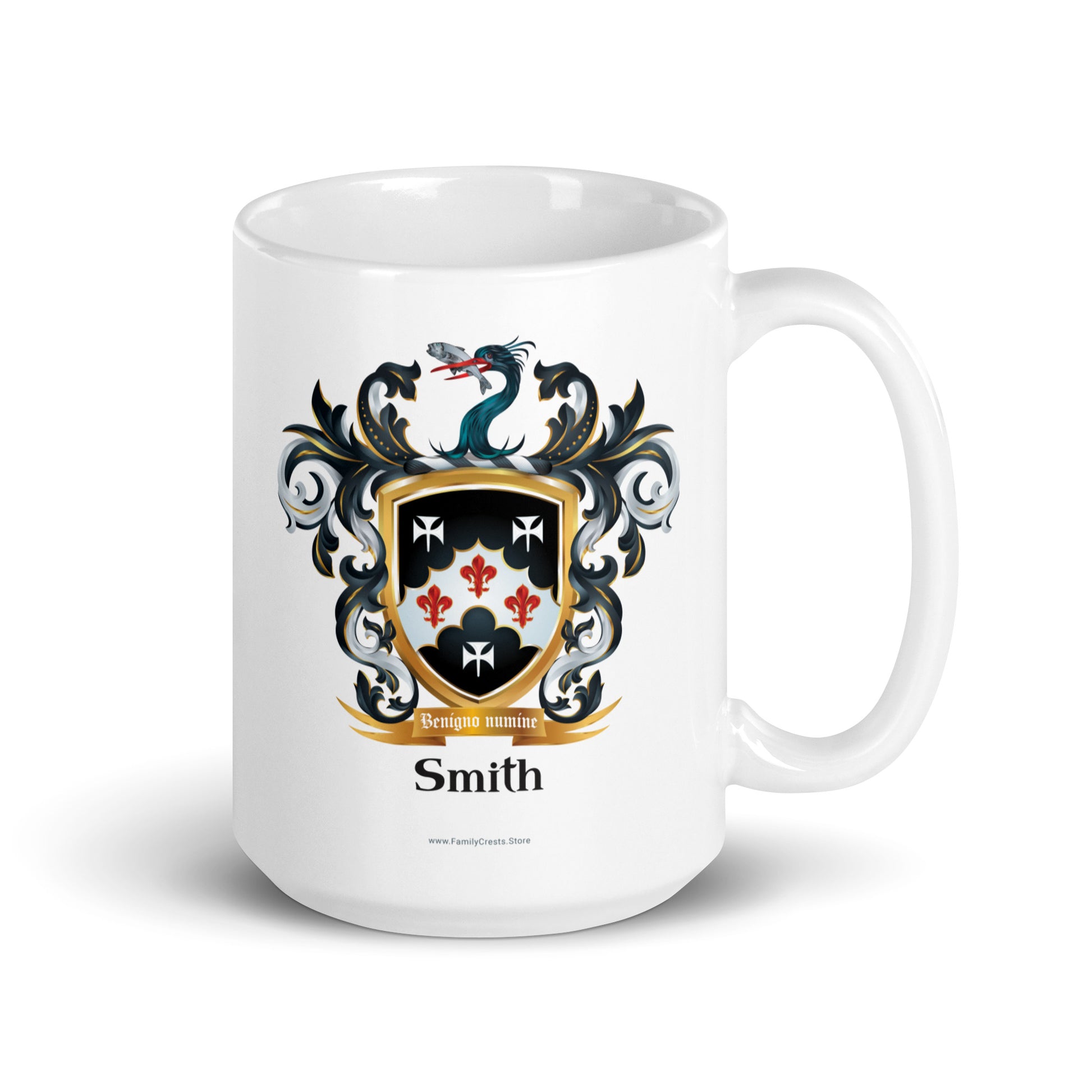 Smith family crest white mug