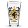 Vaughan Family Crest beer glass