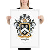 Vaughn Family Crest framed artprint