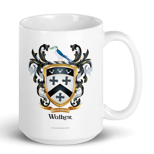 Walker Family Crest mug-Family Crests Store