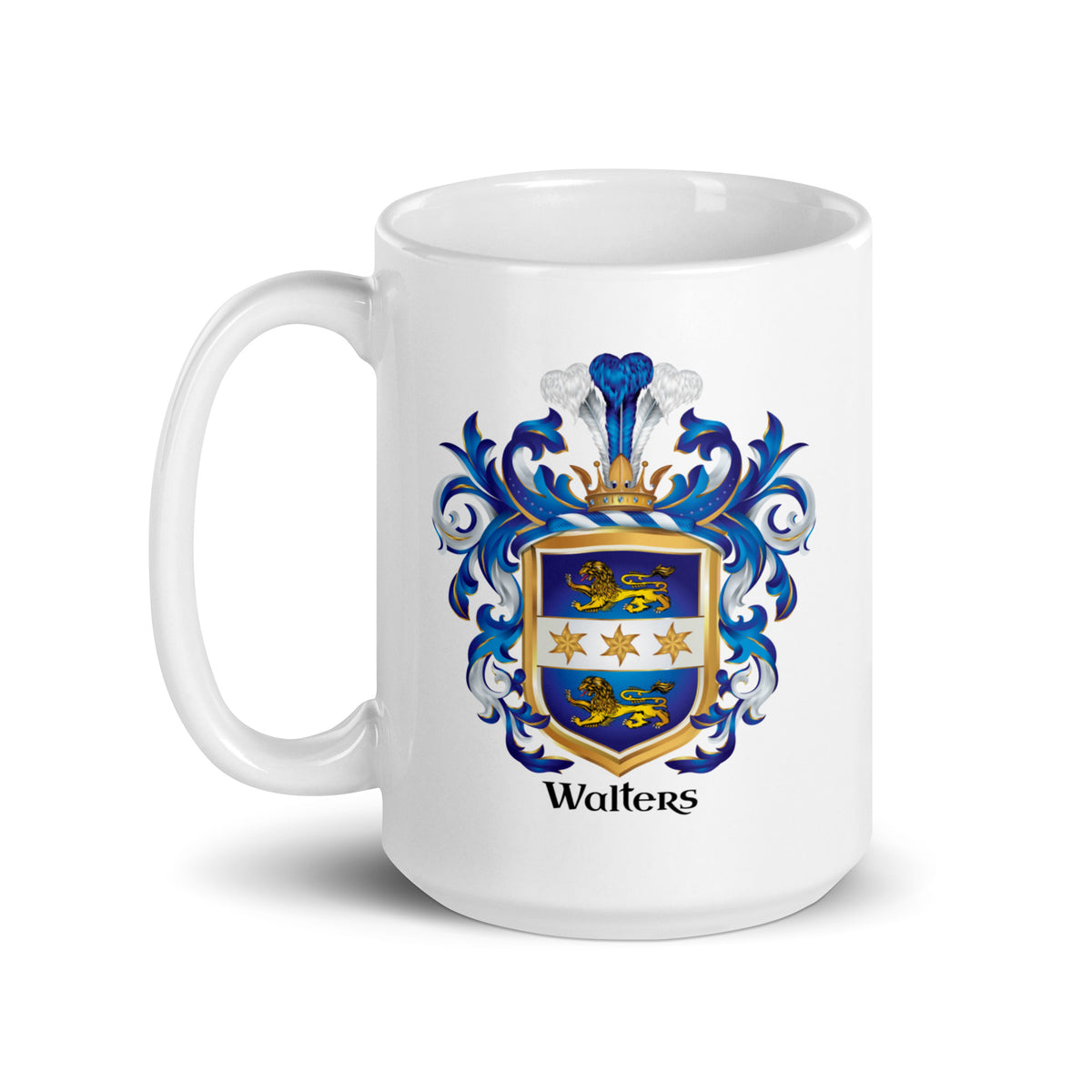 Walters-Family-Crest on a white mug
