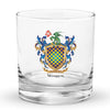 Warren Family Crest Rocks Glass