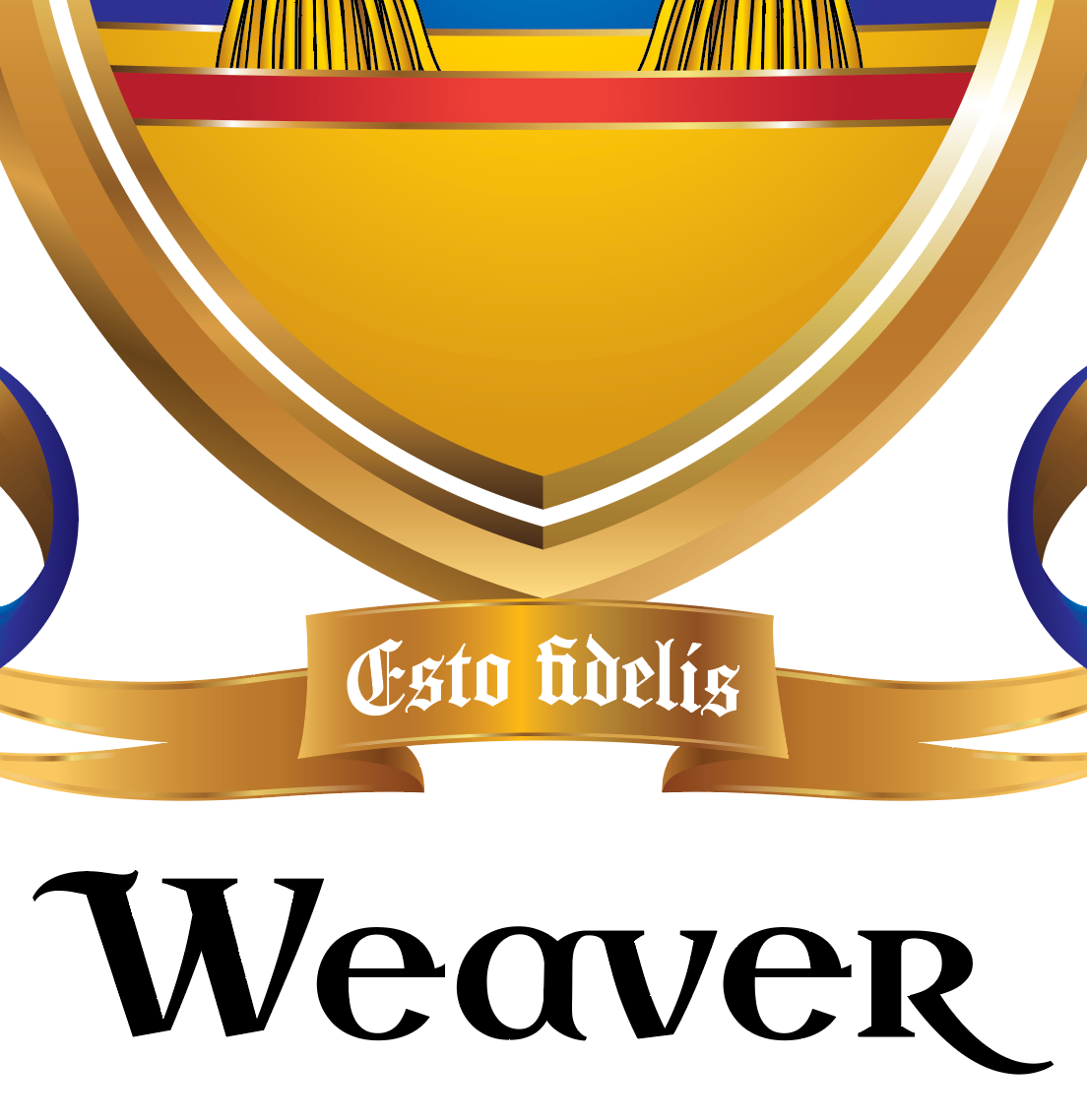 Weaver Family Crest beer glass