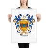 Weaver Family Crest framed artprint