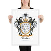 Weekes Family Crest framed artprint