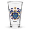 Welch Family Crest beer glass - English origin