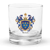 Welch Family Crest Rocks Glass - English origin