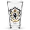 Hughes Family Crest beer glass - Welsh origin