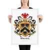 Wheeler Family Crest framed artprint