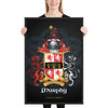 Murphy Family Crest framed artprint - black background