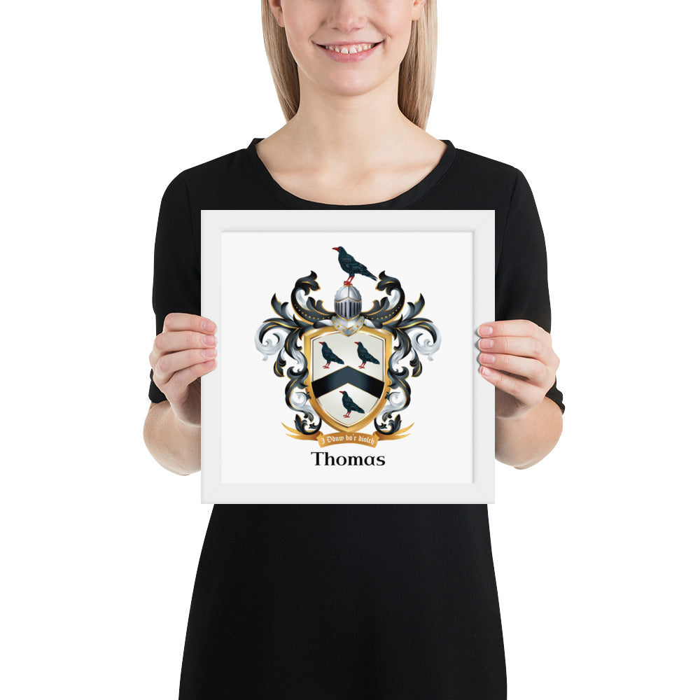 Thomas Family Crest framed artprints-Family Crests Store