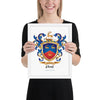 Hart Family Crest framed artprint