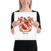 Harvey Family Crest framed artprint