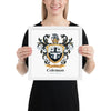 Coleman Family Crest framed artprint