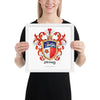 Henry Family Crest framed artprint