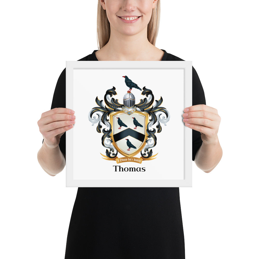 Thomas Family Crest framed artprints-Family Crests Store