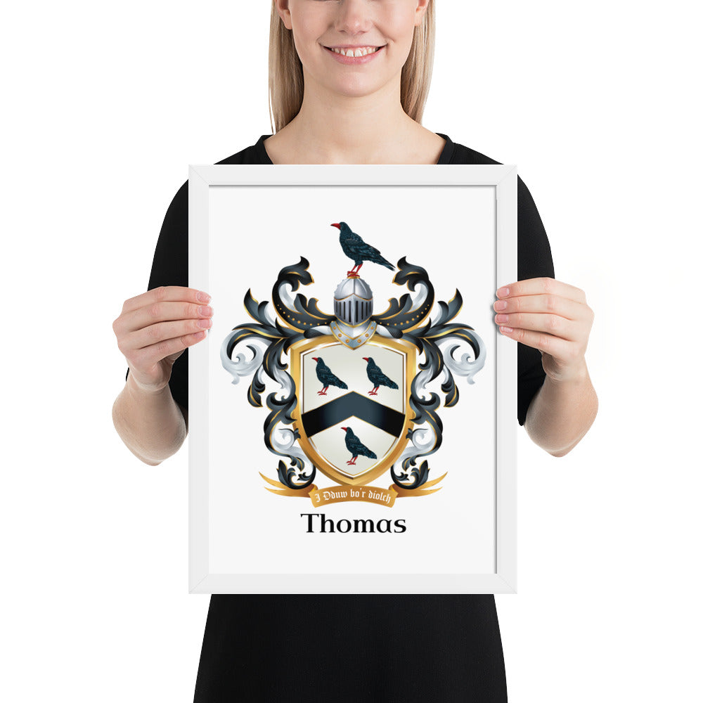 Thomas Family Crest framed artprints-Family Crests Store