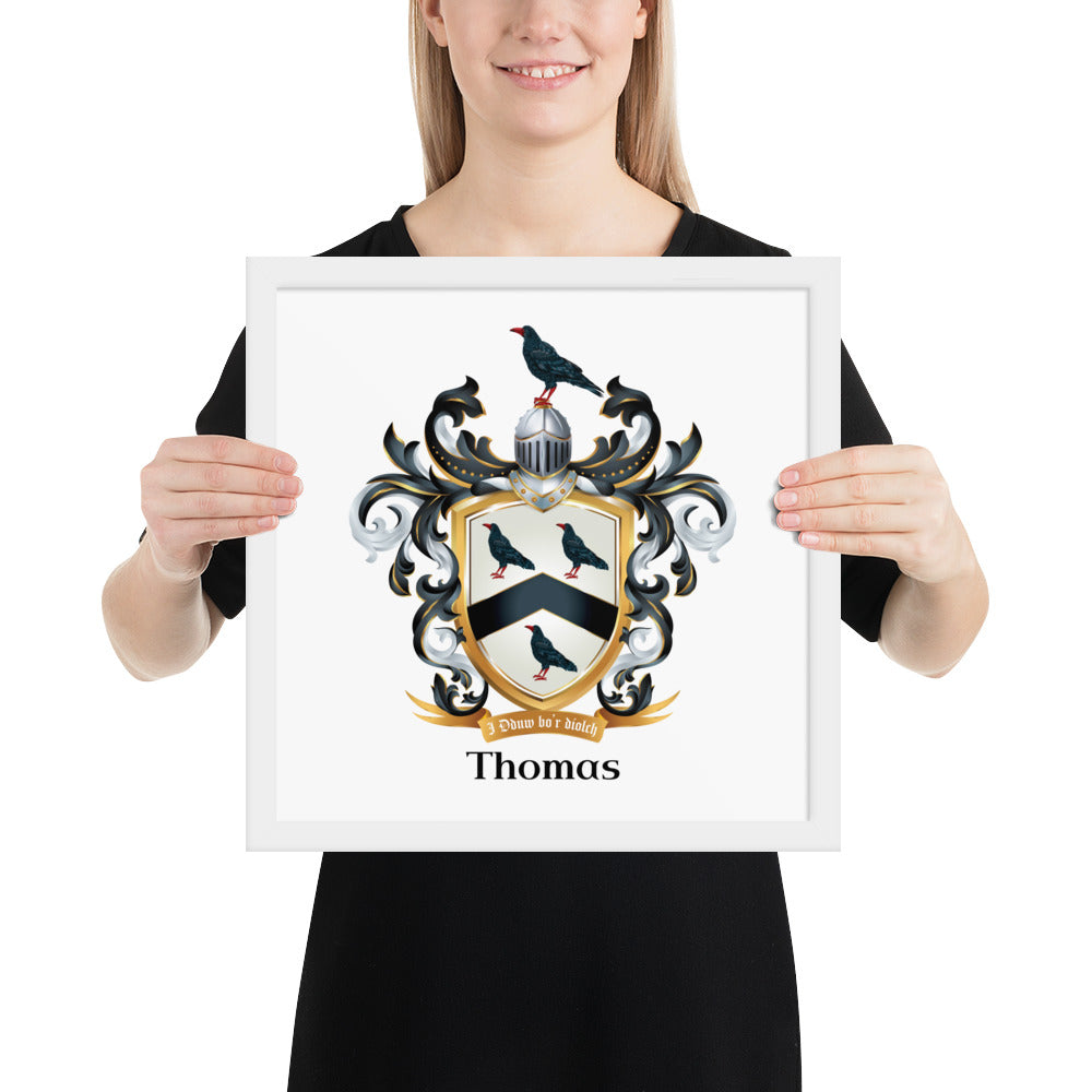 Thomas Family Crest framed artprints-Family Crests Store
