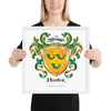 Hunter Family Crest framed artprint