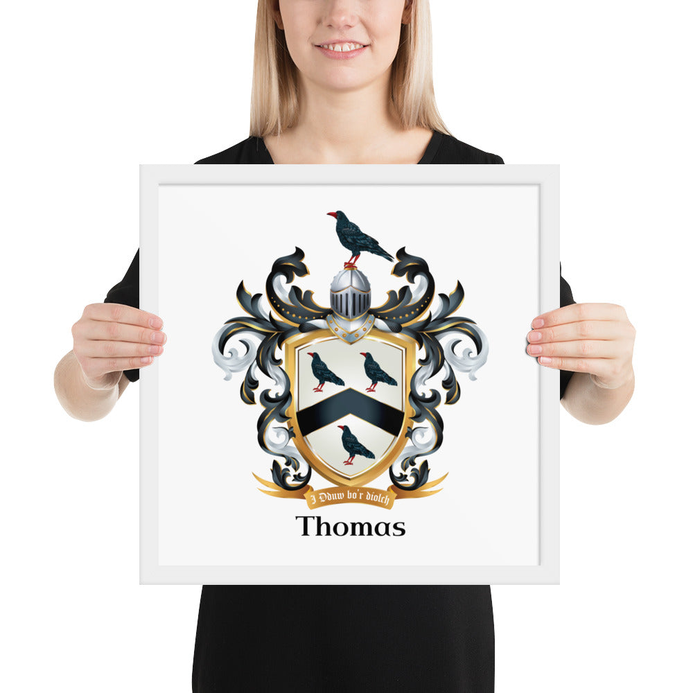 Thomas Family Crest framed artprints-Family Crests Store