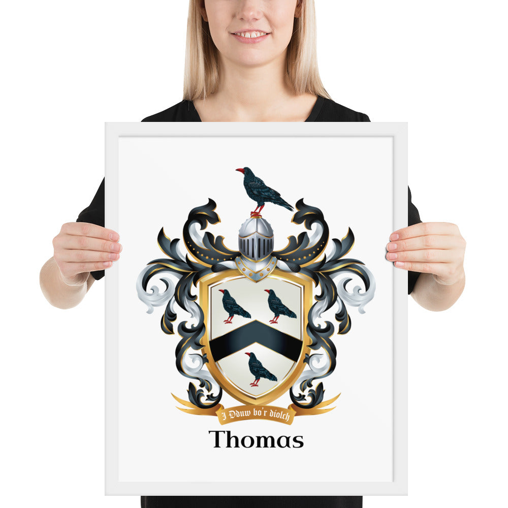 Thomas Family Crest framed artprints-Family Crests Store