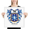 Holland Family Crest framed artprint