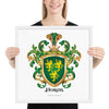 Horan Family Crest framed artprint