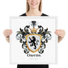 Owens Family Crest framed artprint
