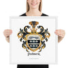 Palmer Family Crest framed artprint