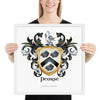 Pearse Family Crest framed artprint