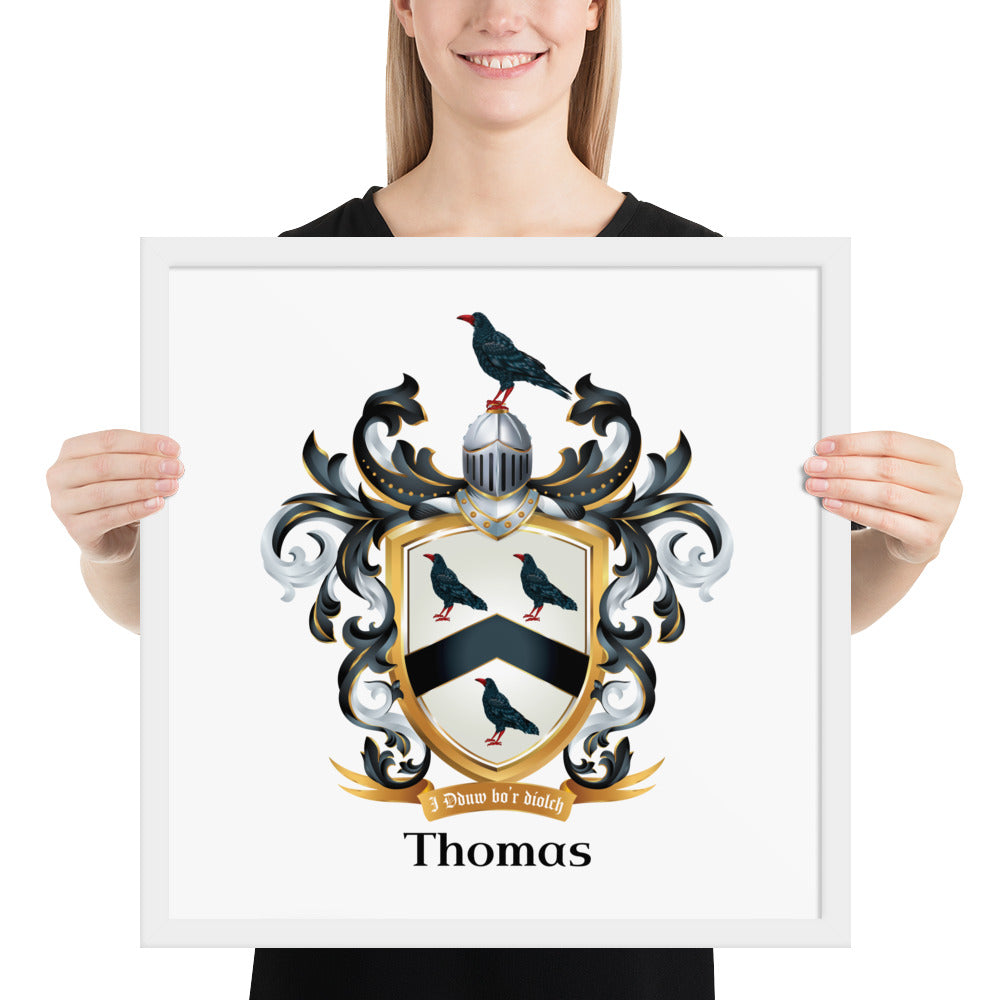 Thomas Family Crest framed artprints-Family Crests Store