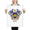 Robin Family Crest framed artprint