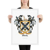 Blair Family Crest framed artprint