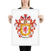 Alonso Family Crest framed artprint