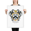 Anderson Family Crest framed artprint