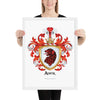 Auer Family Crest framed artprint