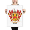 Austin Family Crest framed artprint
