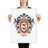 Ayala Family Crest framed artprint