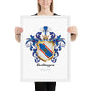 Ballinger Family Crest framed artprint