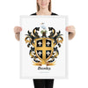 Banks Family Crest framed artprint