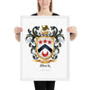 Black Family Crest framed artprint