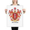 Bouchard Family Crest framed artprint