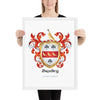 Bradley Family Crest framed artprint