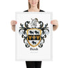 Bush Family Crest framed artprint