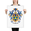 Carlson Family Crest framed artprint